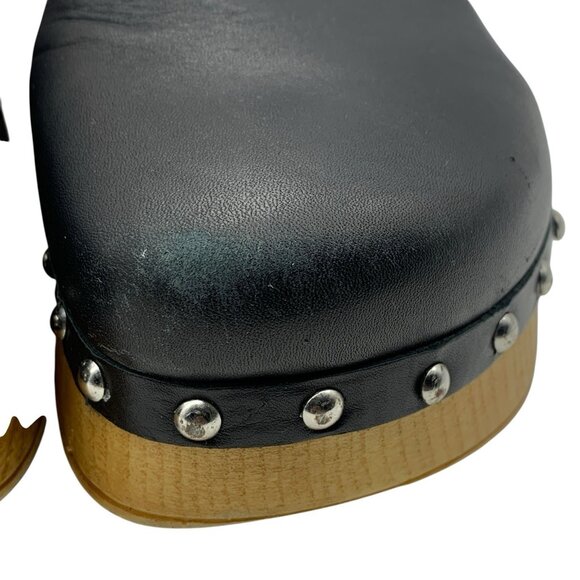 Musse & Cloud Cosima Studded Black Platform Clogs Slip On Shoes Women's Sz 9 40 - Picture 7 of 14